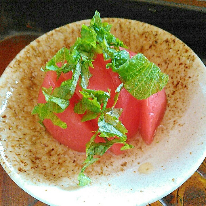 トマト紫蘇サラダ